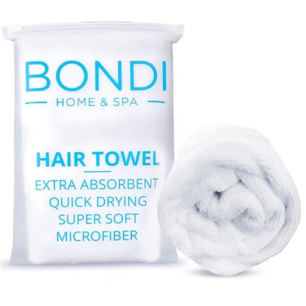 SPA Microfiber Hair Towel – Dries Hair 50% Faster – Anti-Frizz – Highly